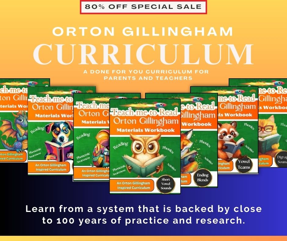 Orton Gillingham Curriculum For Homeschool Families